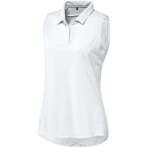 adidas Ladies Primeblue Sleeveless Polo Shirt