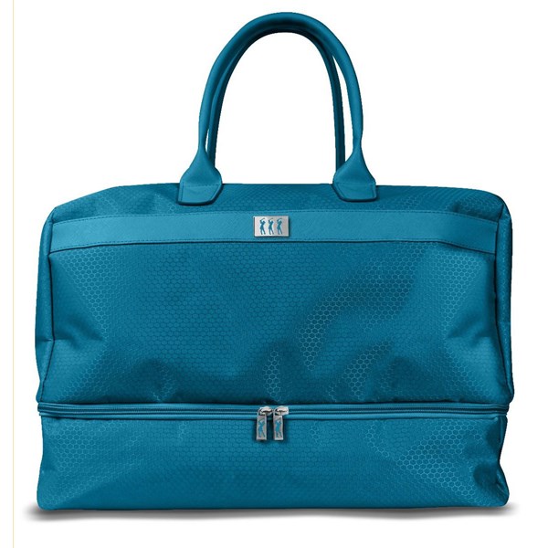 honeycomb luggage aqua high