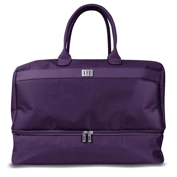 honeycomb luggage purple high