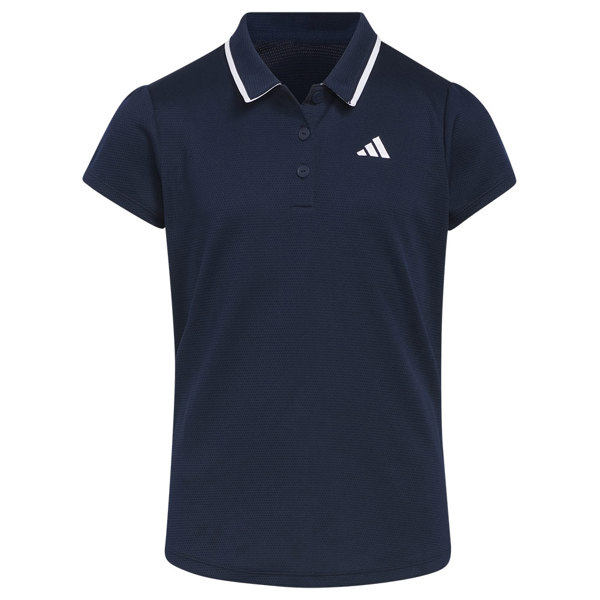 adidas Girls Textured Polo Shirt