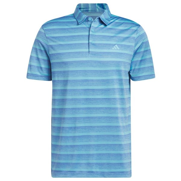 adidas Mens Two Colour Stripe Polo Shirt Golfonline