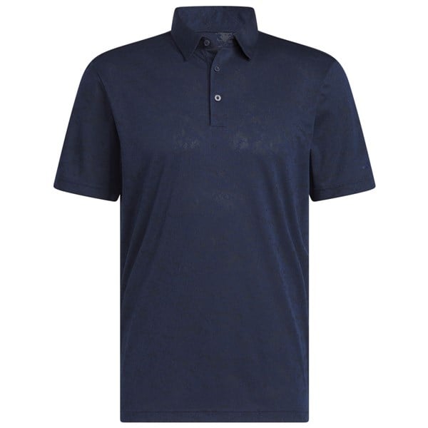 adidas Mens Textured Jacquard Polo Shirt