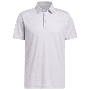 adidas Mens Textured Jacquard Polo Shirt