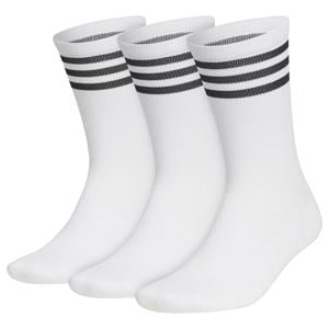 adidas Mens Crew 3 Stripe Socks