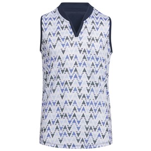 adidas Girls HEAT.RDY Sleeveless Printed Polo Shirt