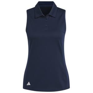 adidas Ladies Texture Sleeveless Polo Shirt
