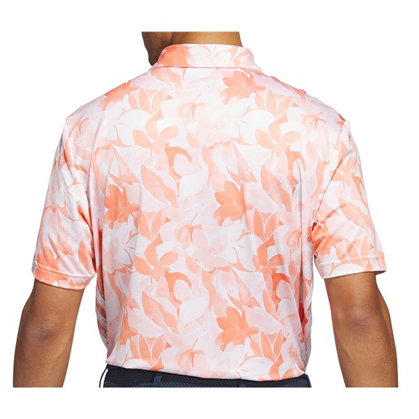 adidas Mens Floral Polo Shirt