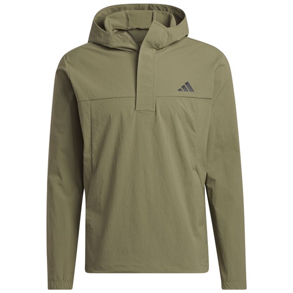 adidas Mens Ripstop Quarter Zip Pullover Hoodie