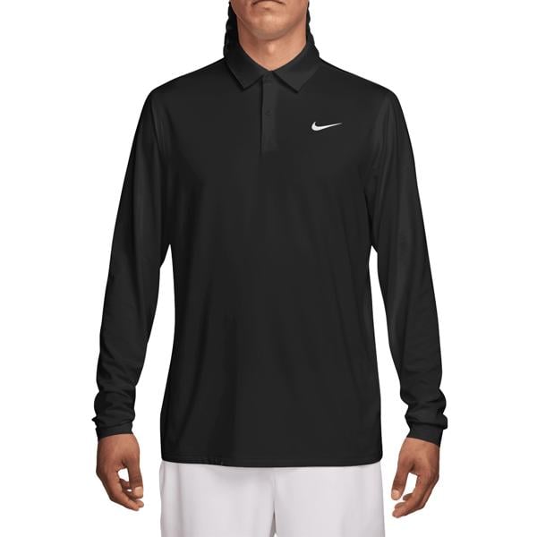 Nike Mens Dri-Fit Velocity Solid Long Sleeve Polo Shirt