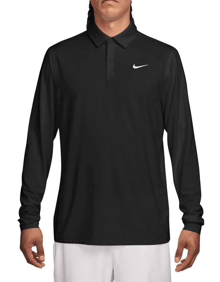 Nike Mens Dri-Fit Velocity Solid Long Sleeve Polo Shirt