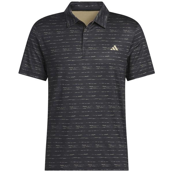 adidas Mens Stripe Zipper Polo Shirt