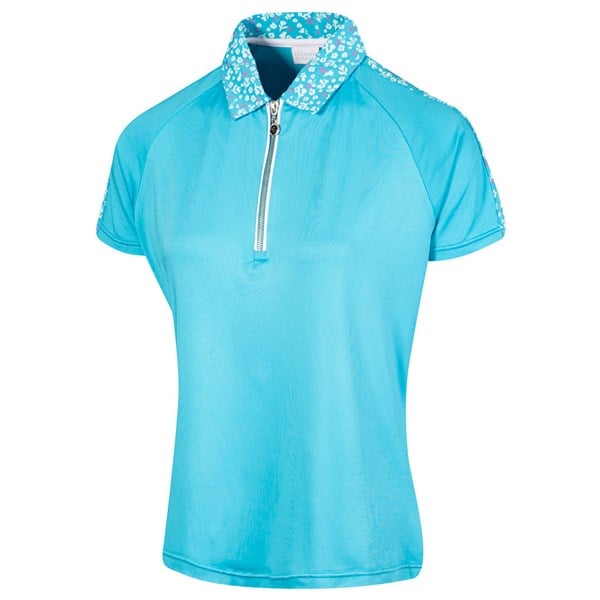 Island Green Ladies Zipped Polo Shirt