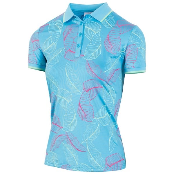 Island Green Ladies Printed Polo Shirt