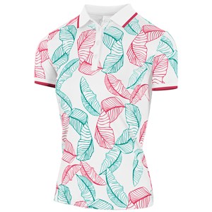 Island Green Ladies Printed Polo Shirt