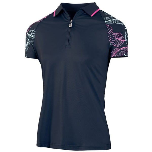 Island Green Ladies Printed Raglan Polo Shirt