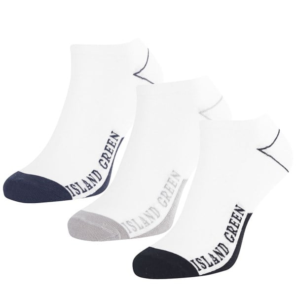 Island Green Mens Trainer Socks (3 Pairs)