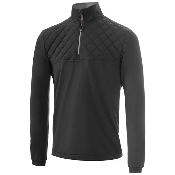 Island Green Mens Lined Diamond-Stitch Pullover