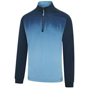 Island Green Mens Raglan Sleeve Printed 1/4 Zip Pullover