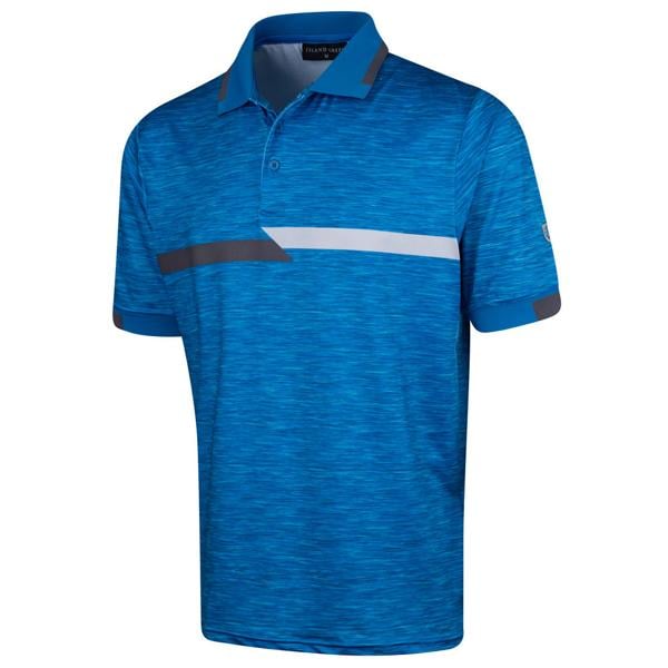 Island Green Mens Chest Stripe Polo Shirt