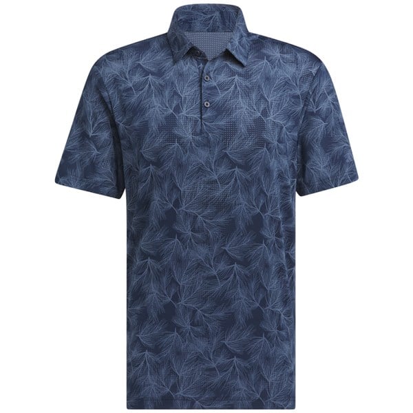 adidas Mens Ultimate365 Mesh Print Polo Shirt