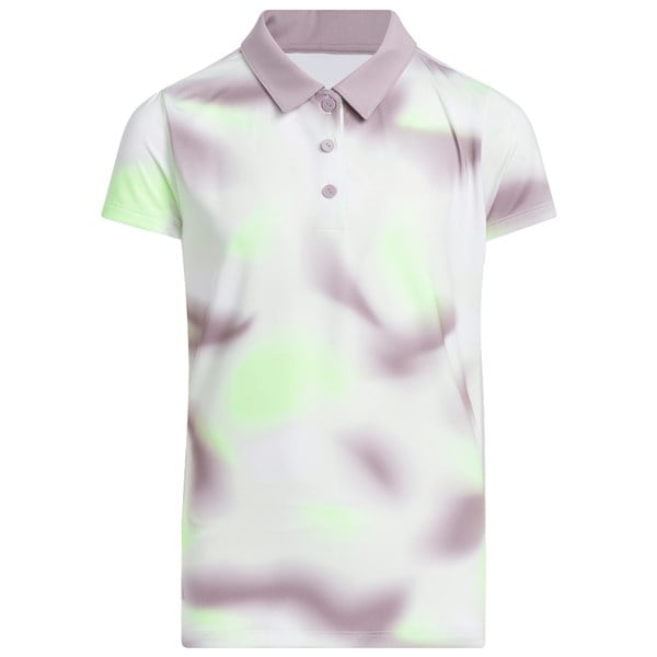 adidas Girls Allover Print Polo Shirt