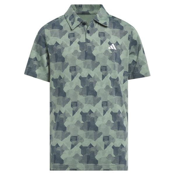 adidas Boys Printed Scripted Polo Shirt
