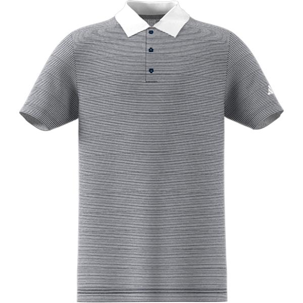 adidas Junior Ottoman Striped Short Sleeve Polo Shirt