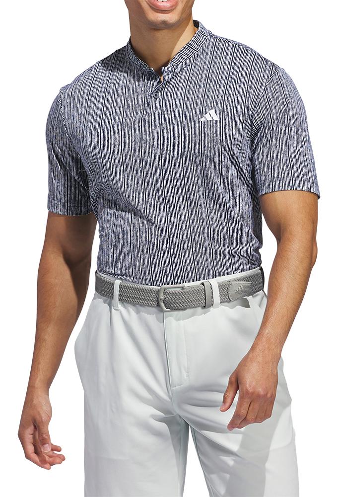 adidas Mens Sport Stripe Polo Shirt - GolfOnline