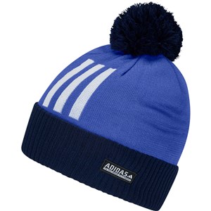 adidas Mens Cold.Rdy Three Stripe Pom Beanie