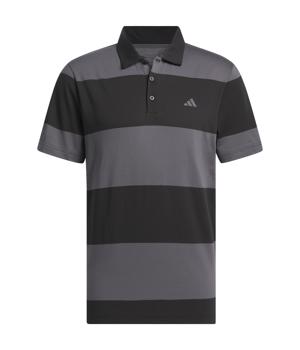 adidas Mens Colourblock Rugby Stripe Polo Shirt Golfonline