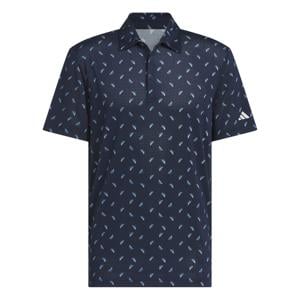 adidas Mens Ultimate365 Printed Mesh Polo Shirt