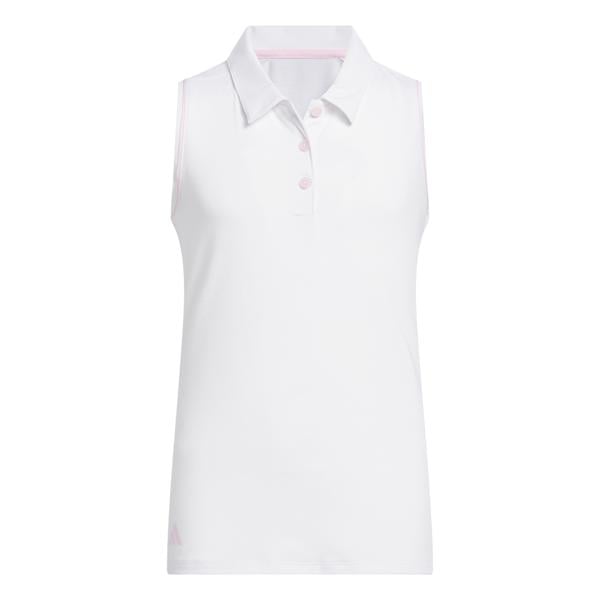 adidas Girls Performance Sleeveless Polo Shirt