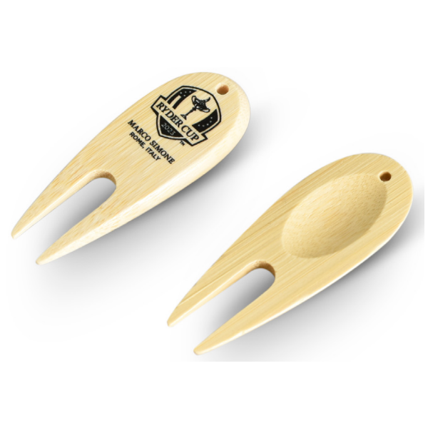 Bamboo Pitch Mark Repairer Pitchfork - Personalised