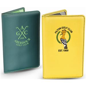 Printed PU Leatherette Printed Scorecard Holder - Personalised