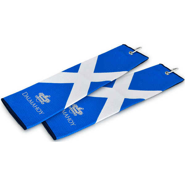 Saltire Microfibre Golf Towel - Personalised