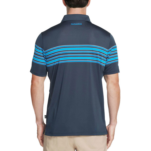 Skechers Mens GO GOLF Club Face Stripe Polo Shirt