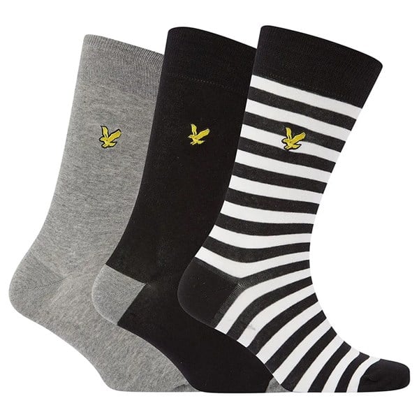 Lyle and Scott Mens Scotty Striped Socks (3 Pairs)