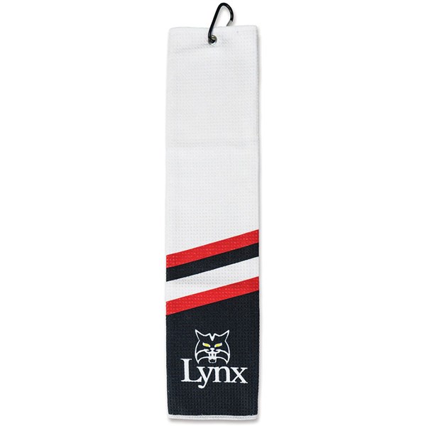 lynx trifoldtowel whtredblk ex2