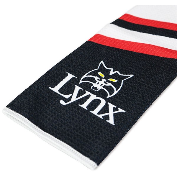 lynx trifoldtowel whtredblk ex3