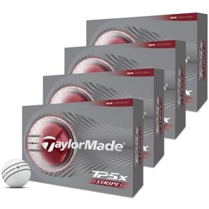 TaylorMade TP5x Stripe Golf Balls - 4 For 3