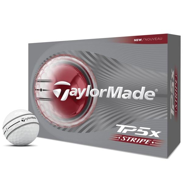 TaylorMade TP5x Stripe Golf Balls (12 Balls) 2026