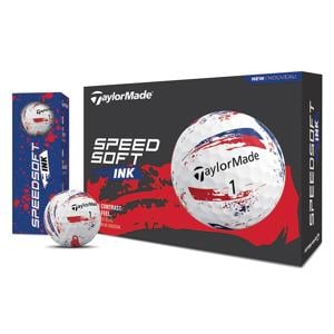 TaylorMade SpeedSoft INK Blue/Red Golf Balls