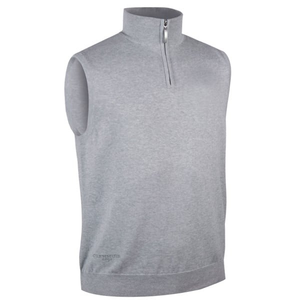 Glenmuir Mens Stanley Cotton Zip Neck Slipover