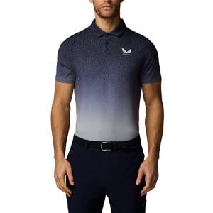Castore Mens Golf Map Printed Short Sleeve Polo Shirt