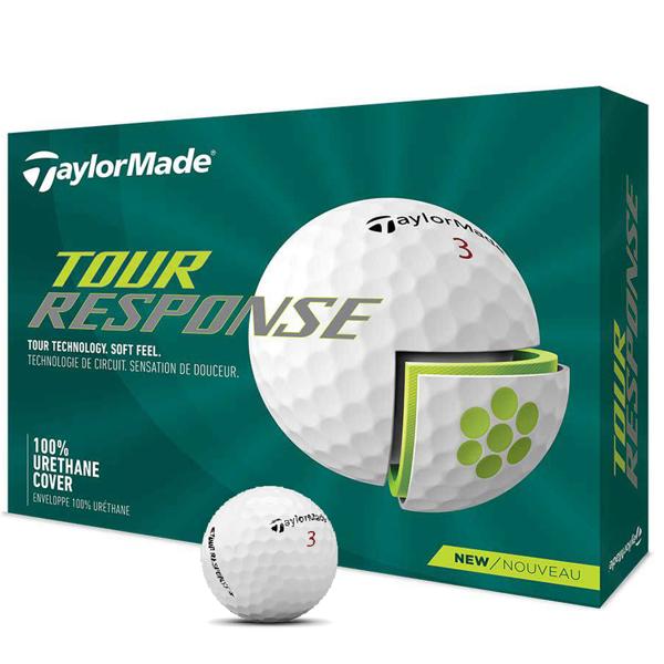 TaylorMade Tour Response White Golf Balls (12 Balls) - Prior Gen