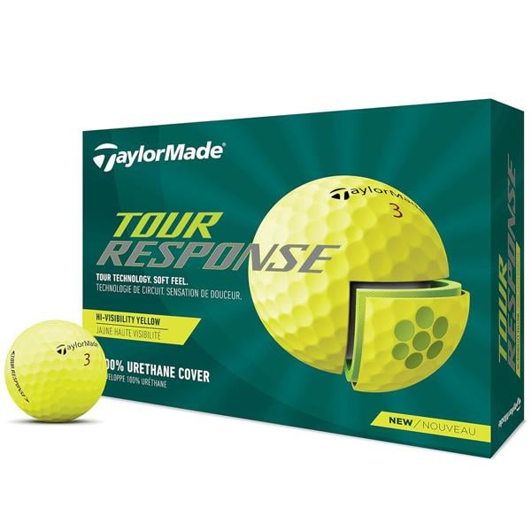 TaylorMade Tour Response Yellow Golf Balls (12 Balls) - Prior Gen