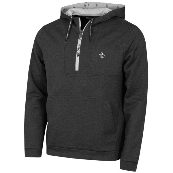 Original Penguin Mens 1/4 Zip Performance Long Sleeve Hoodie