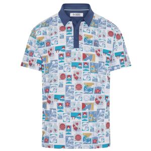 Original Penguin Mens Pete's Stamp Roadmap Polo Shirt - SALE