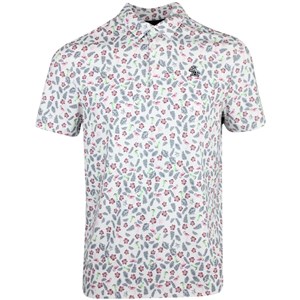 Original Penguin Mens Whimsical Tropical Print Polo Shirt