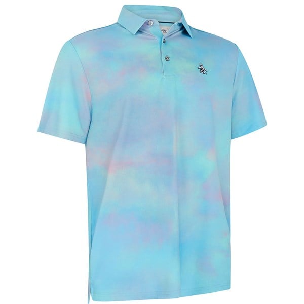 Original Penguin Mens Soft Filtered Tie Dye Print Polo Shirt